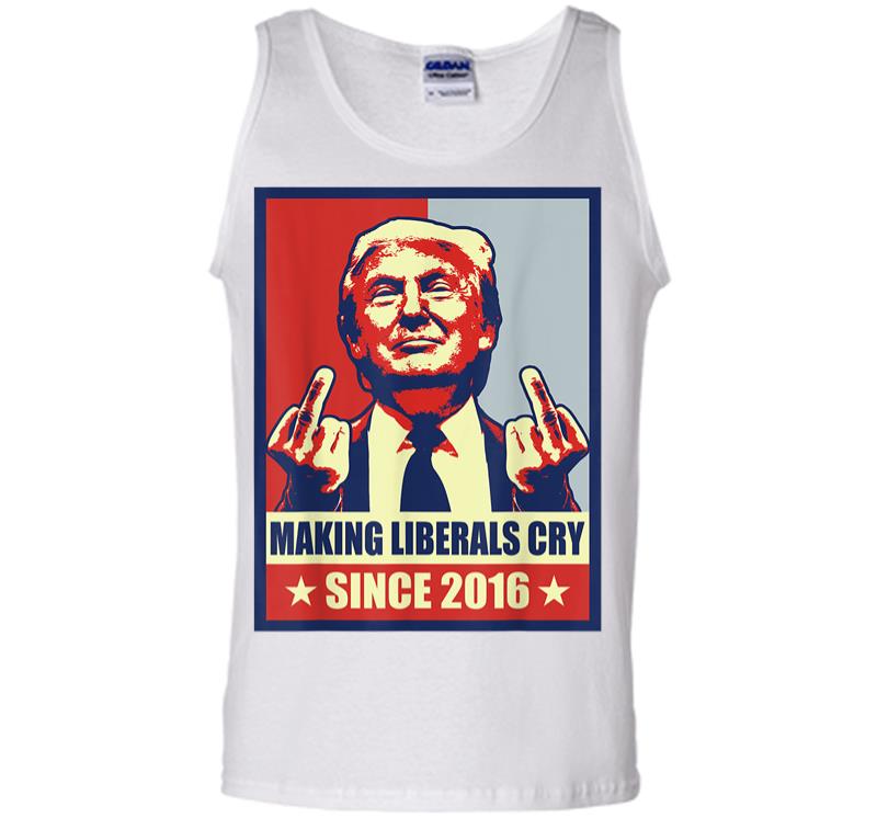 Inktee Store - Pro President Donald Trump Gifts 2020 Making Liberals Cry Men Tank Top Image