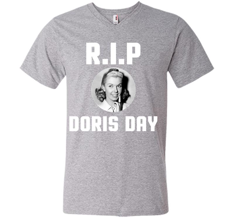 Inktee Store - R.i.p Doris Day V-Neck T-Shirt Image