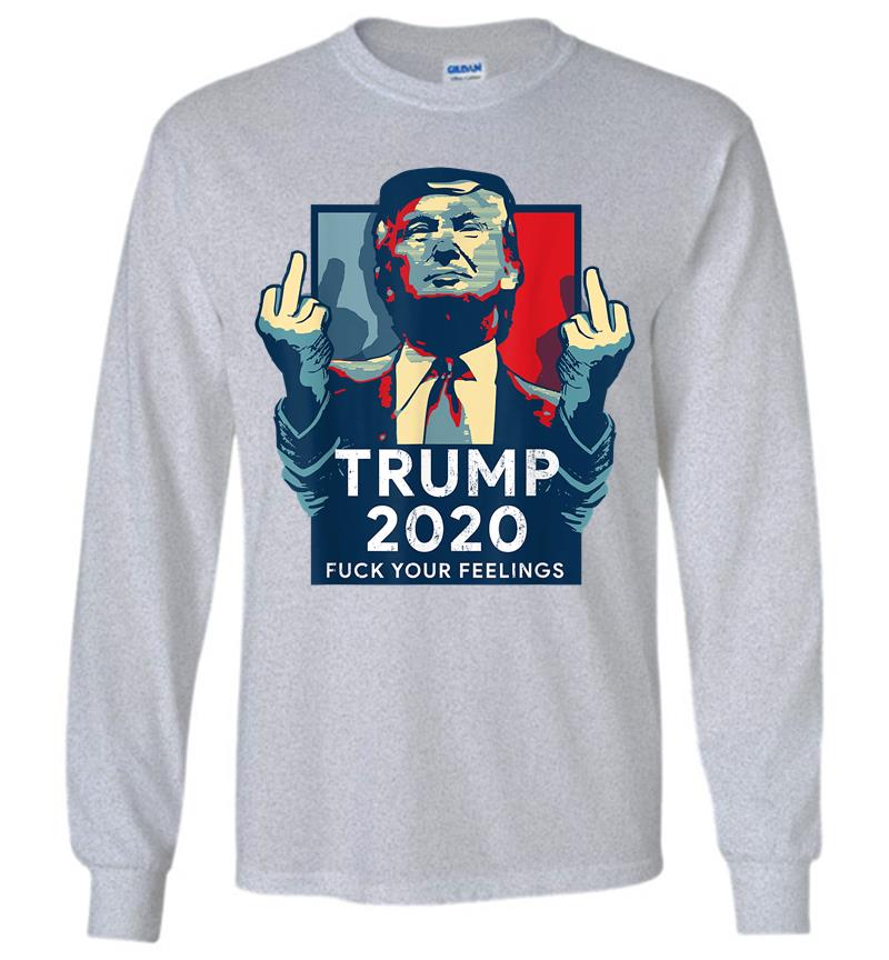 Inktee Store - Retro Vintage Donald Trump For President 2020 Long Sleeve T-Shirt Image