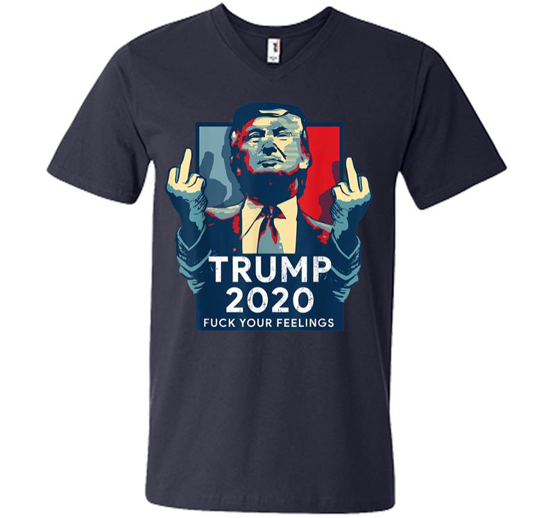 Inktee Store - Retro Vintage Donald Trump For President 2020 V-Neck T-Shirt Image