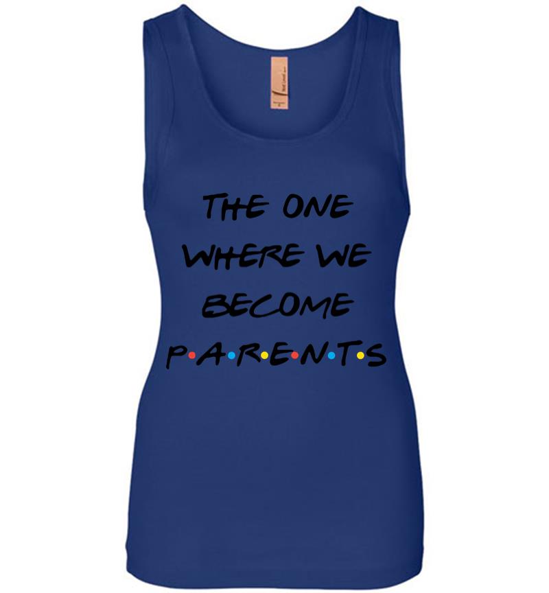 Inktee Store - The One Where We Become Parents Women Jersey Tank Top Image