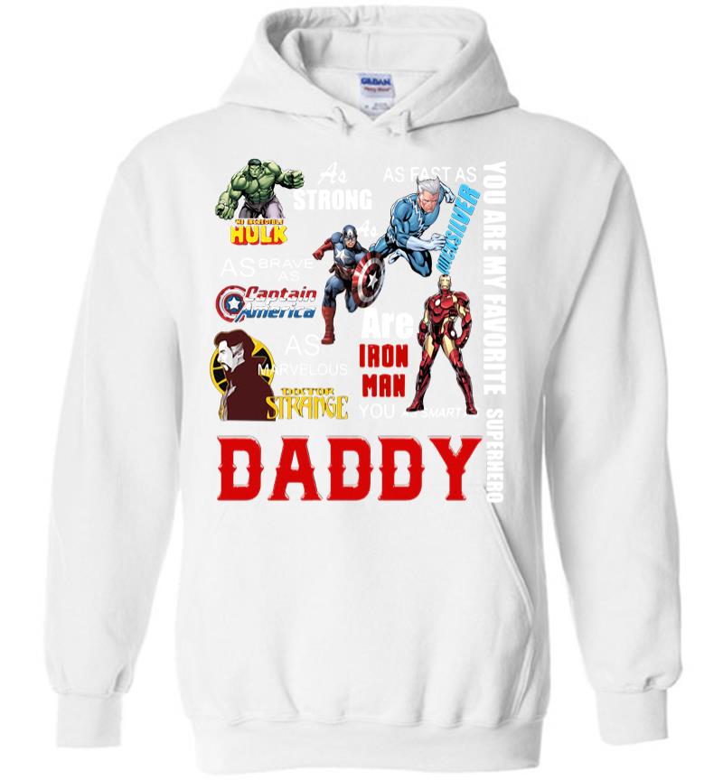 Inktee Store - You Are My Favorite Superhero Daddy Hulk Captain America Iron Man Hoodie Image