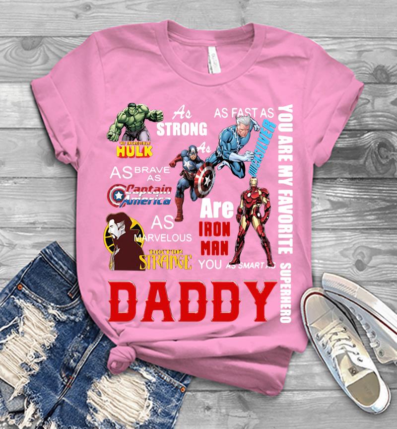 Inktee Store - You Are My Favorite Superhero Daddy Hulk Captain America Iron Man Men T-Shirt Image