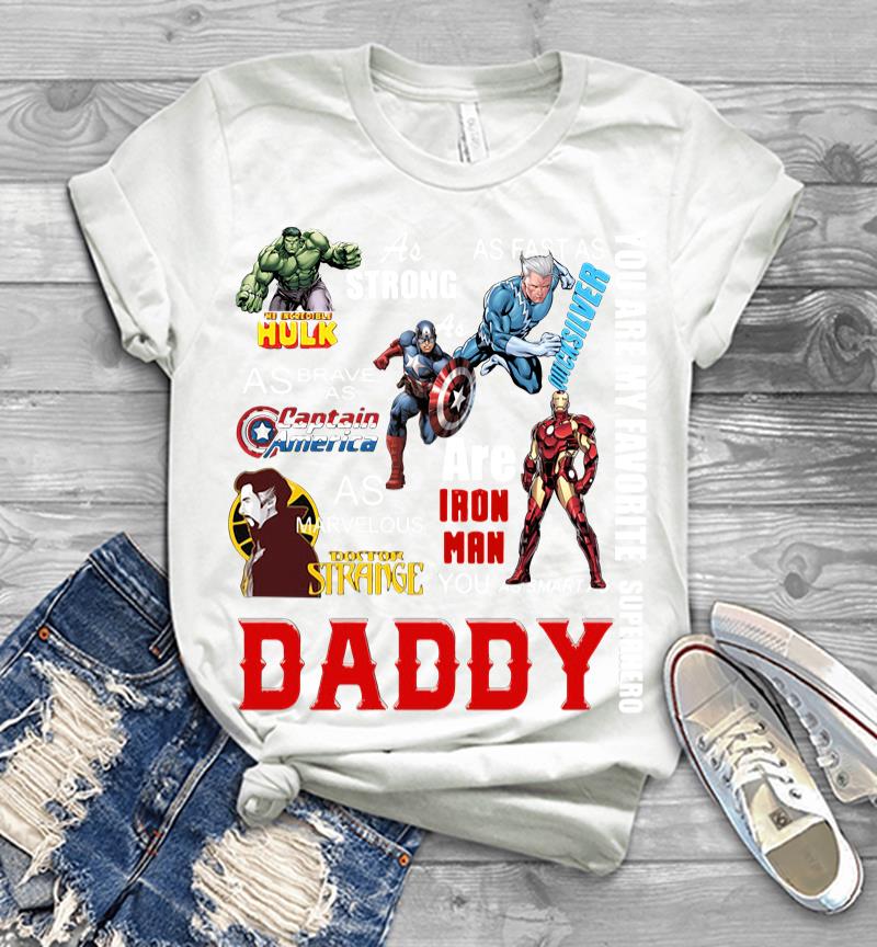 Inktee Store - You Are My Favorite Superhero Daddy Hulk Captain America Iron Man Men T-Shirt Image