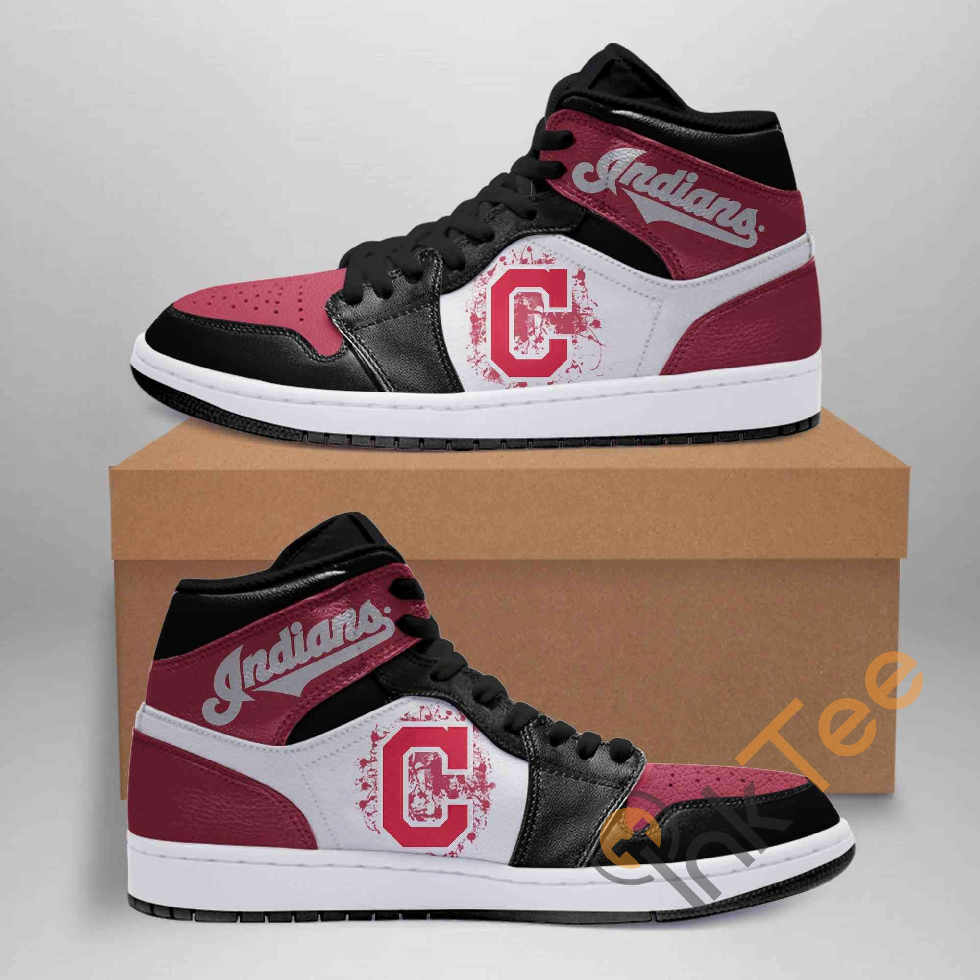 Cleveland Indians Mlb Ha02 Custom Air Jordan Shoes - InkTee Store