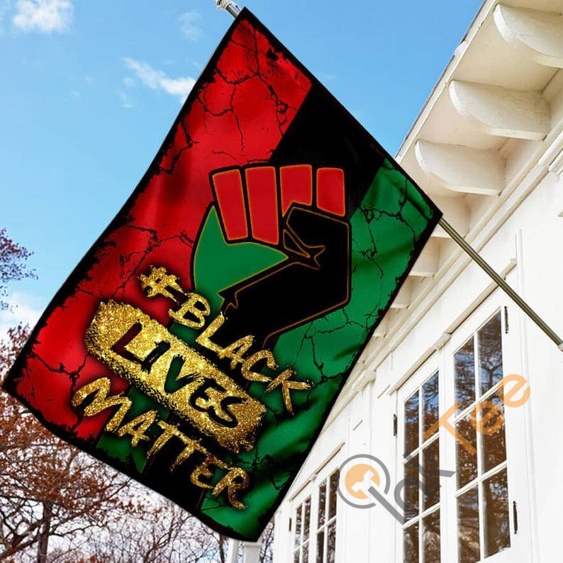 Juneteenth Black Lives Matter Pride Love My Skin African American Justice Freedom Outdoor Decor House Flag