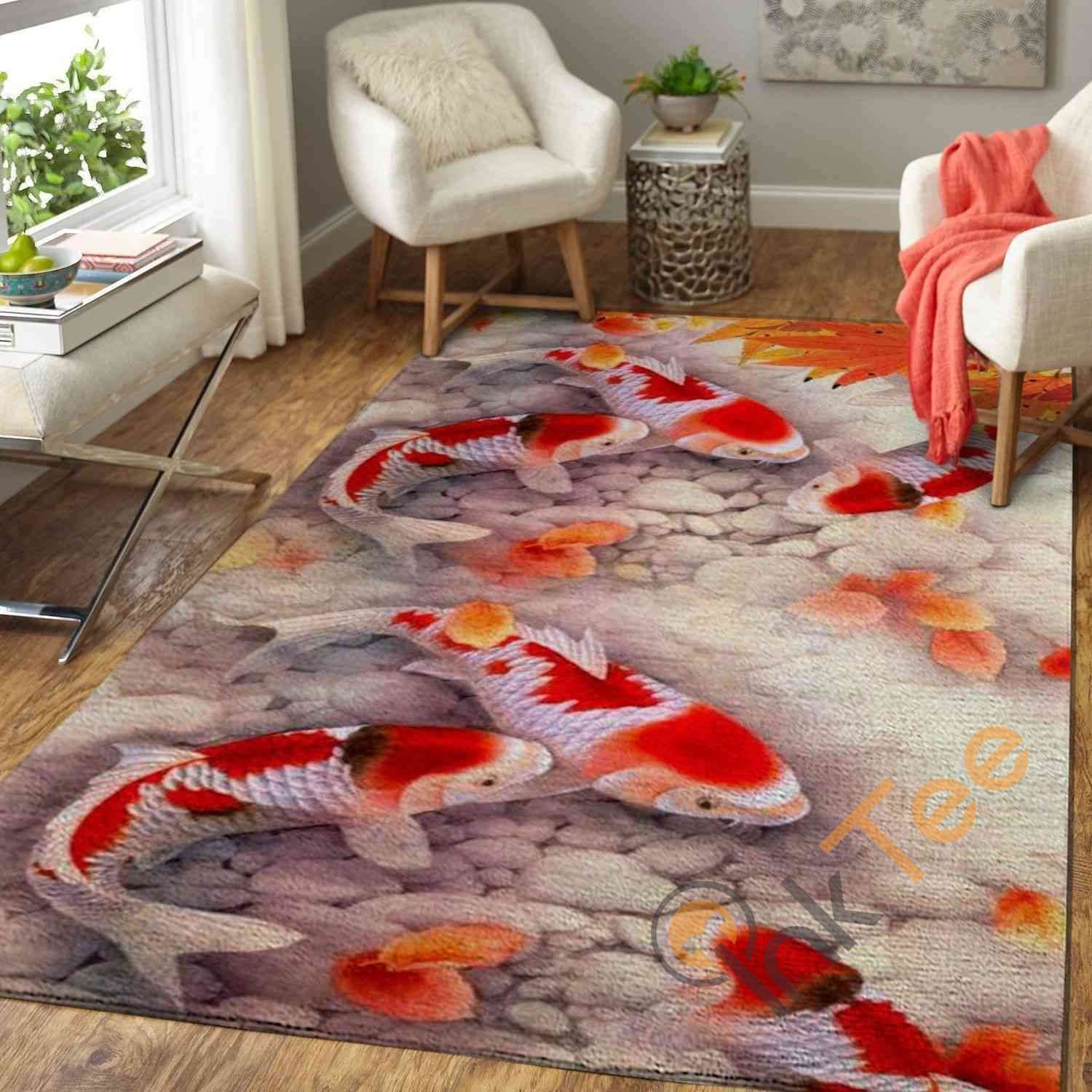 Koi Fish Area Amazon Best Seller Sku 2408 Rug