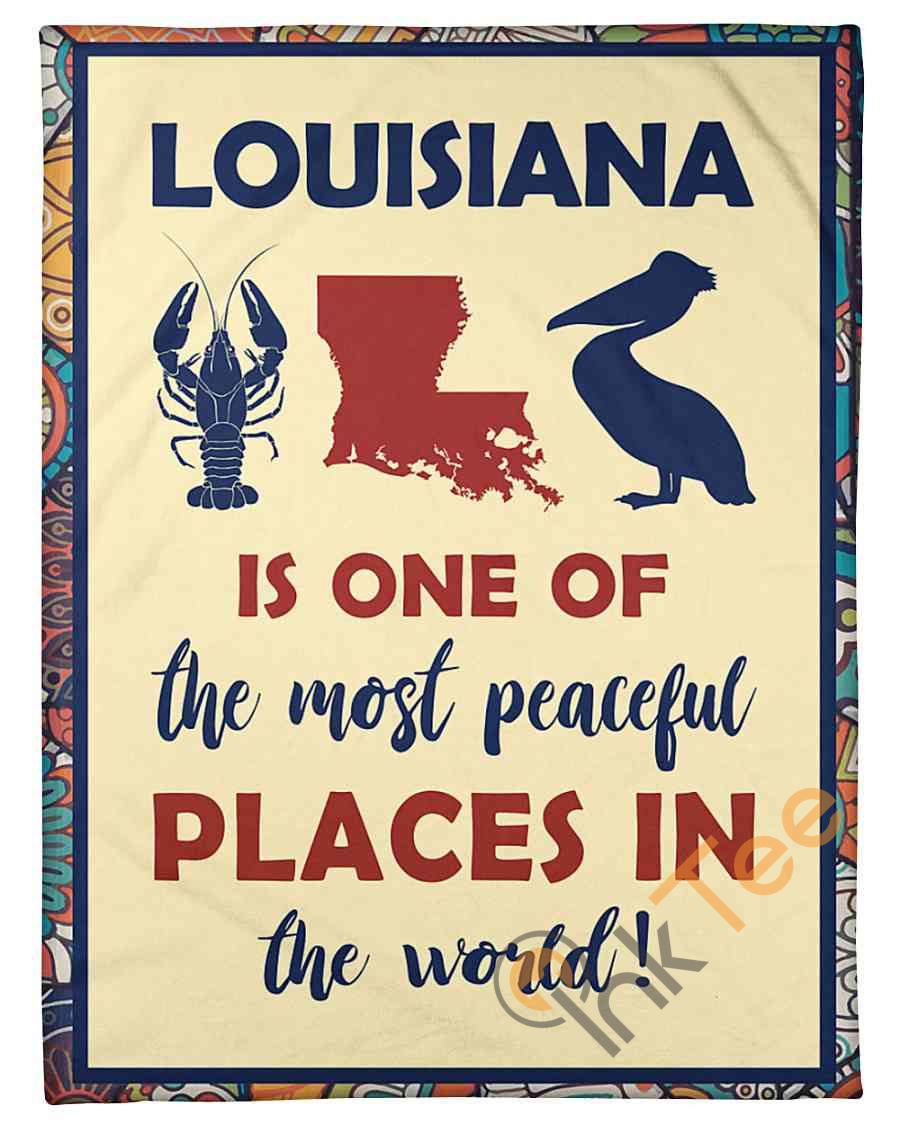 Louisiana Is One Of The Most Peaceful Places Fleece Blanket
