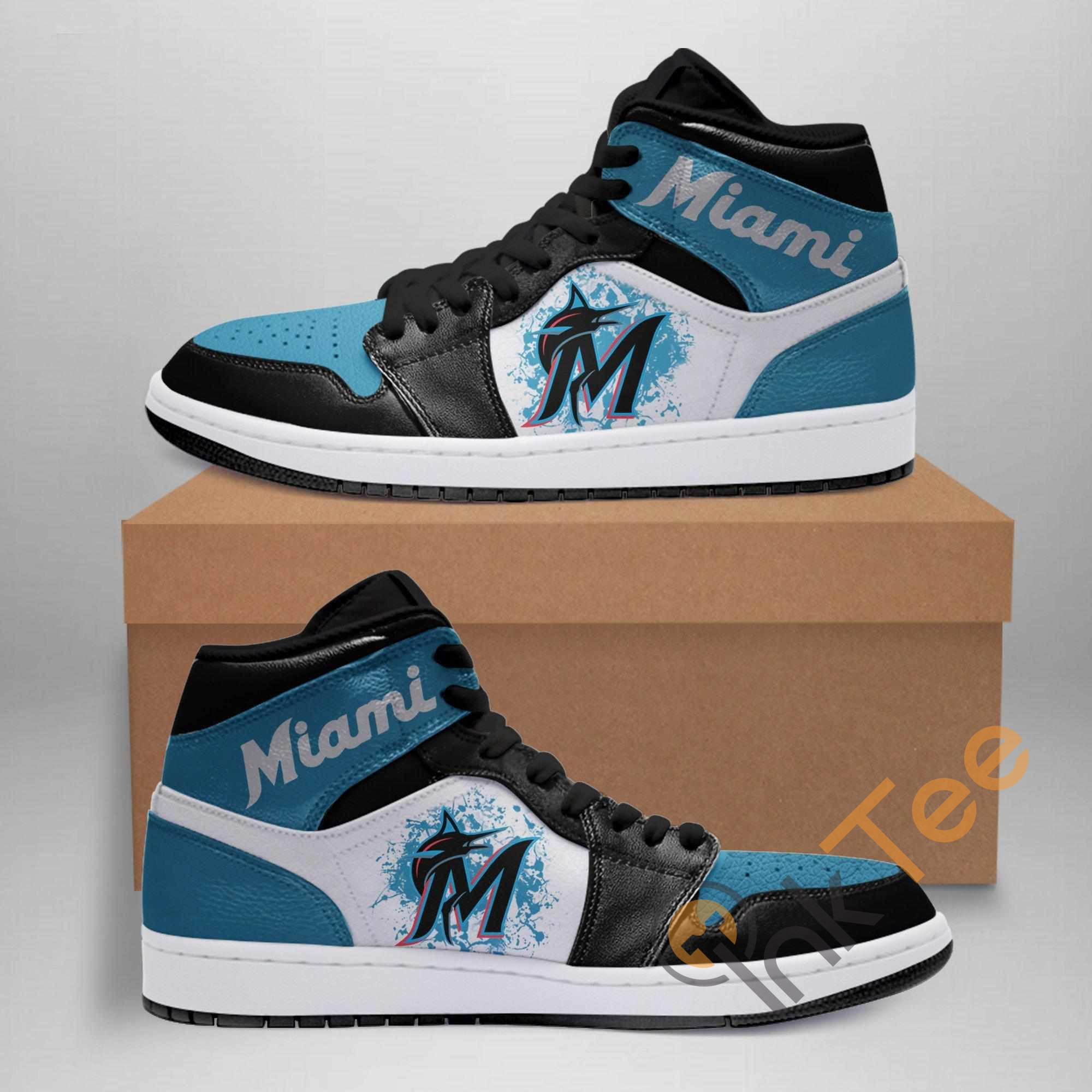 Miami Marlins Fan Unofficial Running Shoes sneakers trainers Unisex
