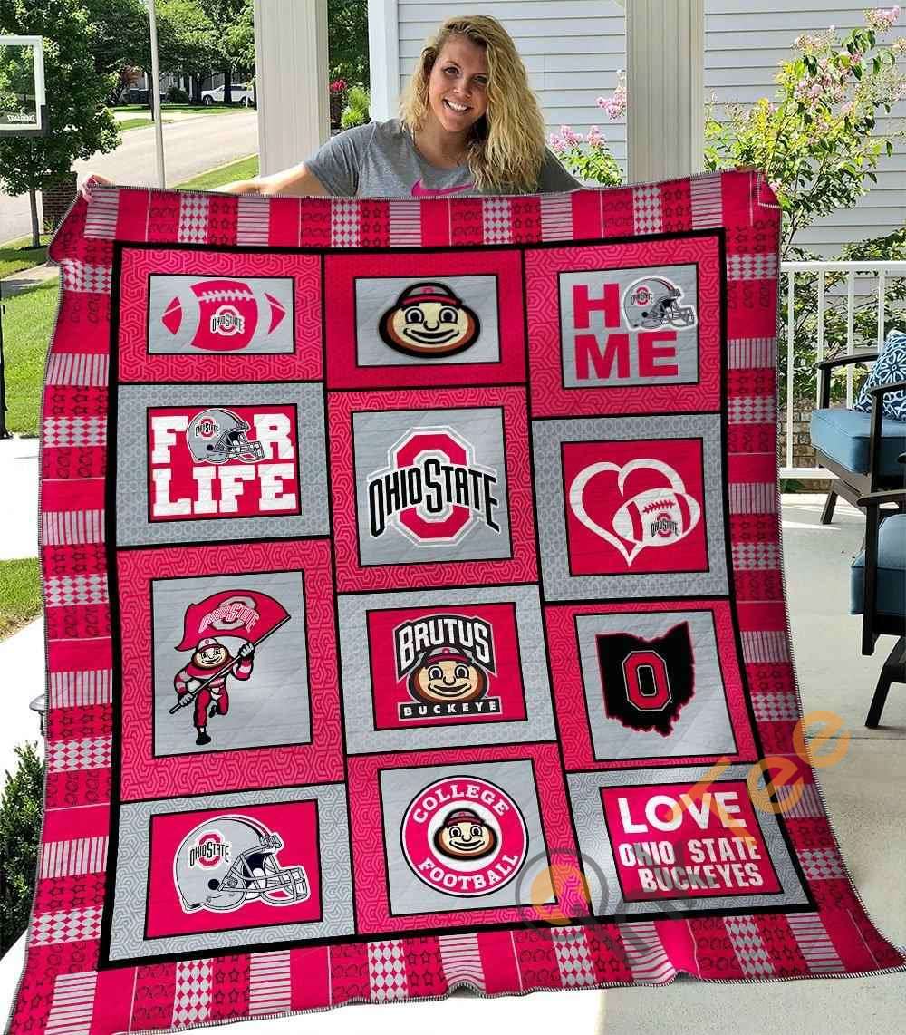 Ohio State Buckeyes Blanket TH1607 Quilt