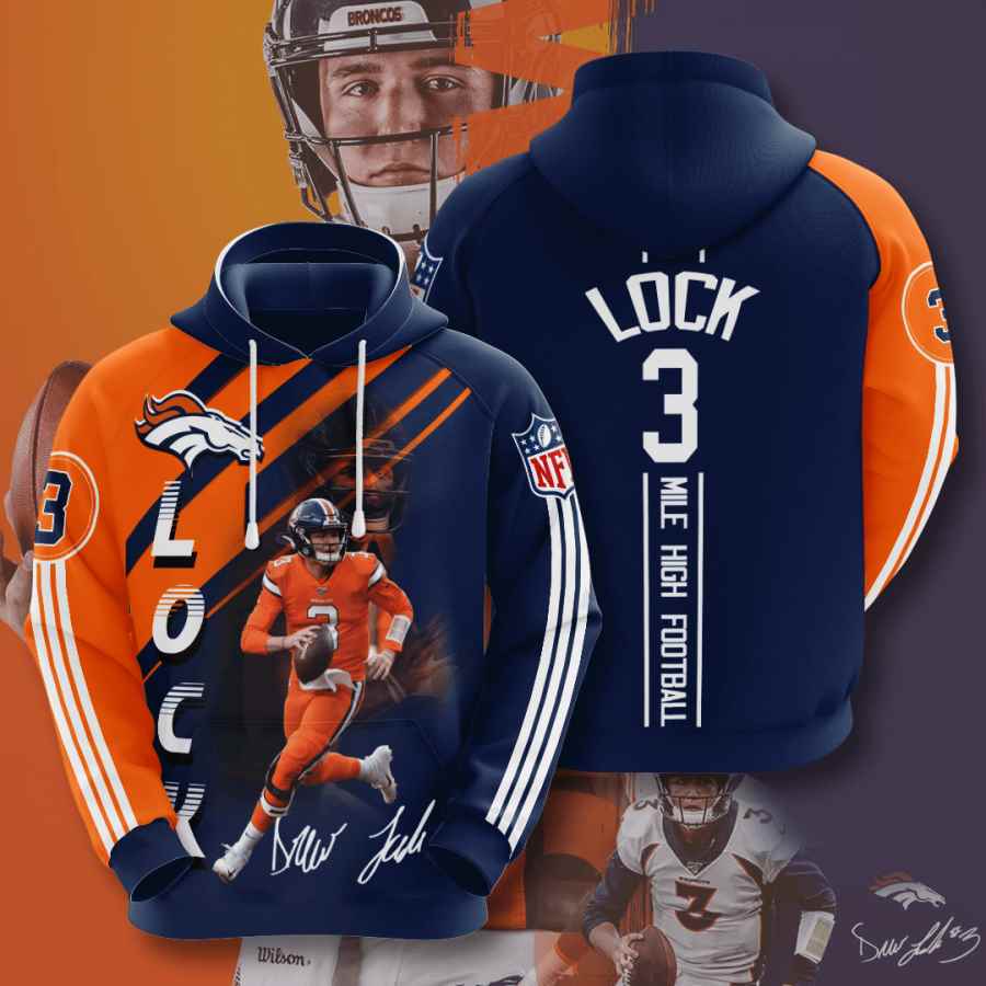 Drew Lock Denver Broncos Game Jersey - Orange Nfl - Bluefink