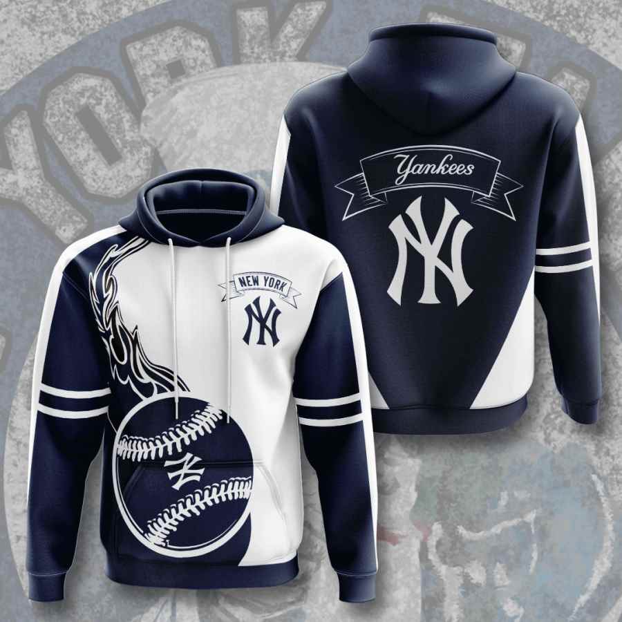 New Era MLB New York Yankees Team Split Pull-Over Hoodie M