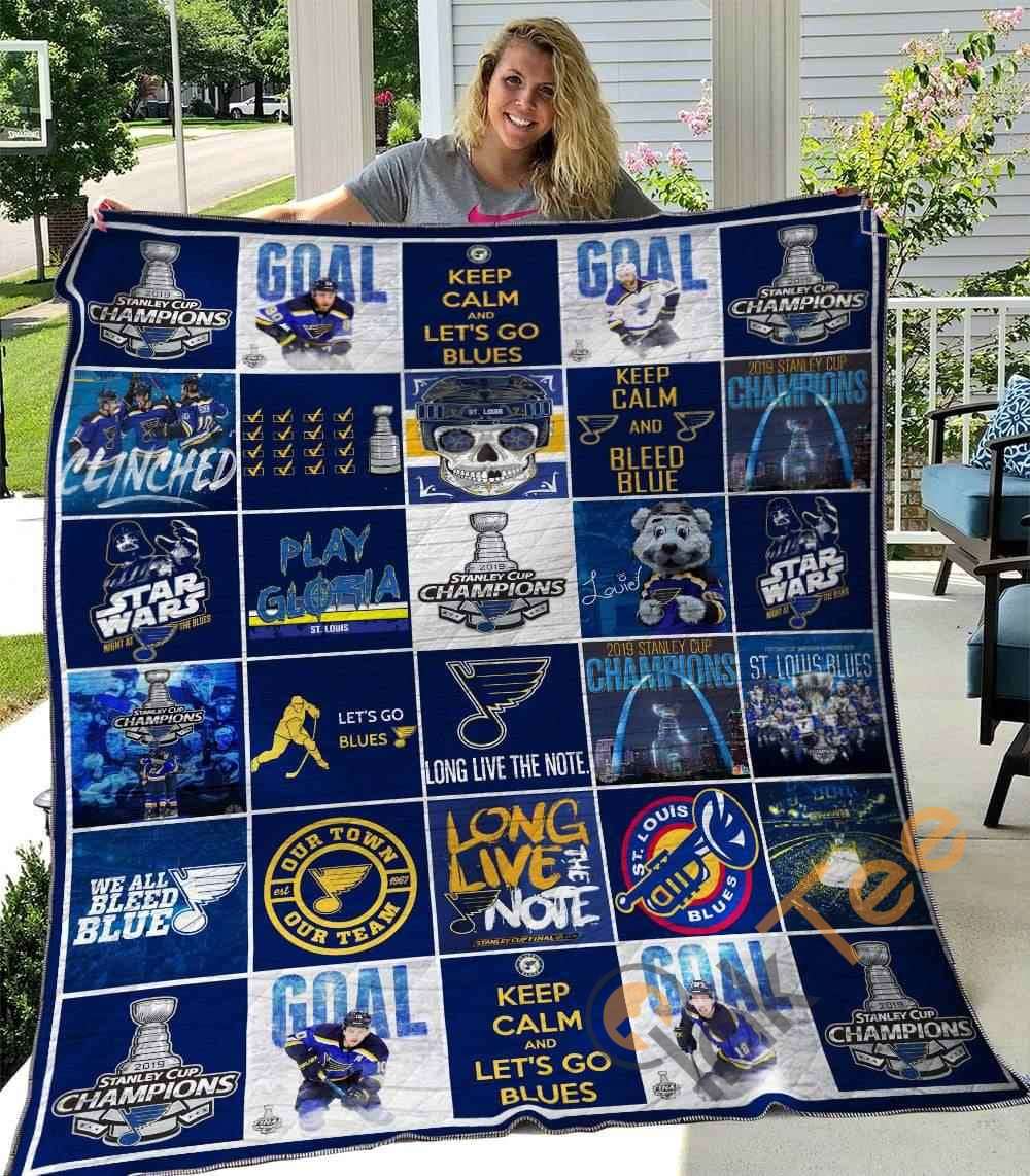 St Louis Blues Ver3 Blanket Th2906 Quilt