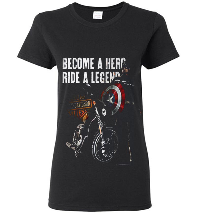 captain america harley davidson shirt