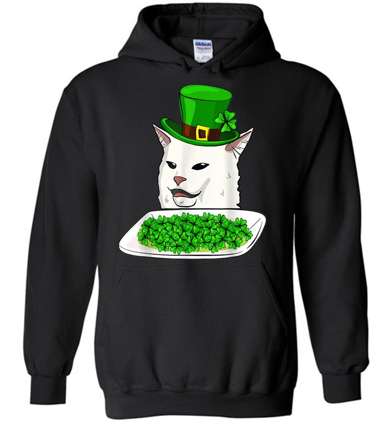 Cat Meme Yelling St Patricks Day Irish Cat Lovers Hoodies - InkTee Store