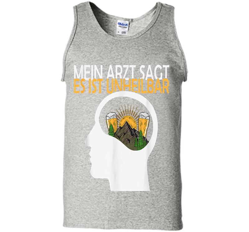 Der Arzt Sagt Es Ist Unheilbar Berge Bier Geschenk Mens Tank Top