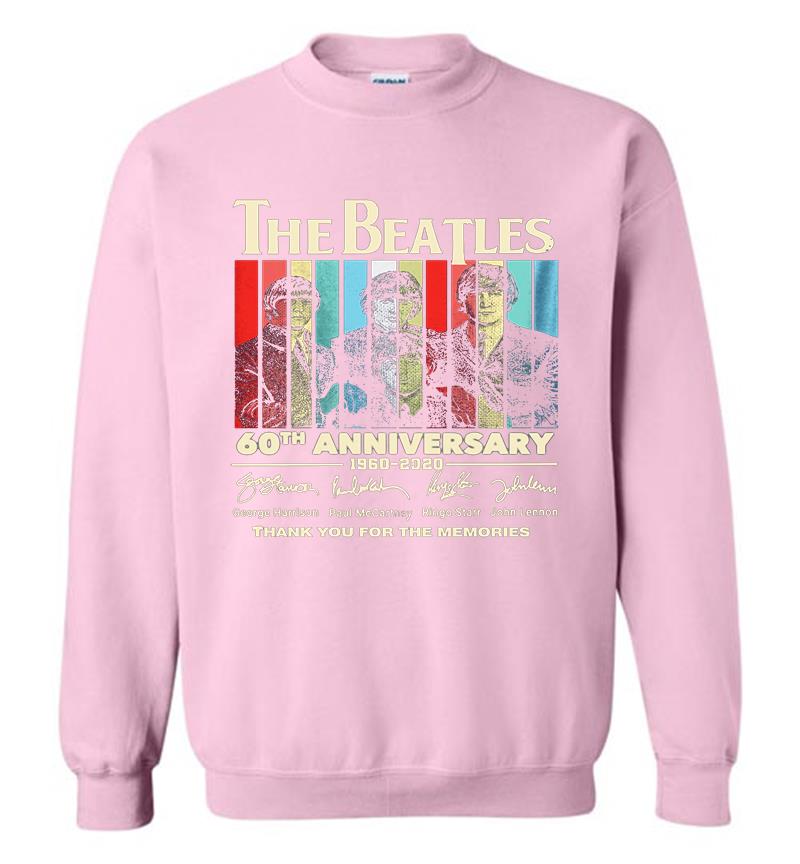 Download The Beatles 60th Anniversary 1960 2020 Signature Thank You For The Memories Sweatshirt