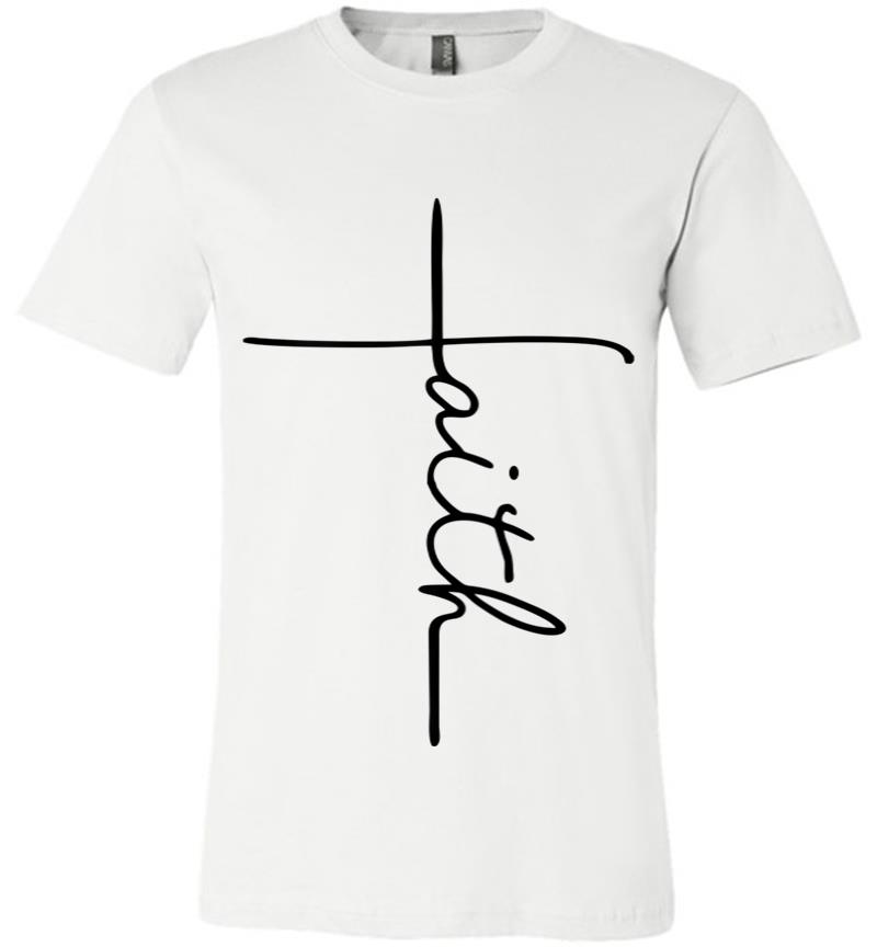Womens Christian Faith Bible Verse Premium T-shirt - InkTee Store
