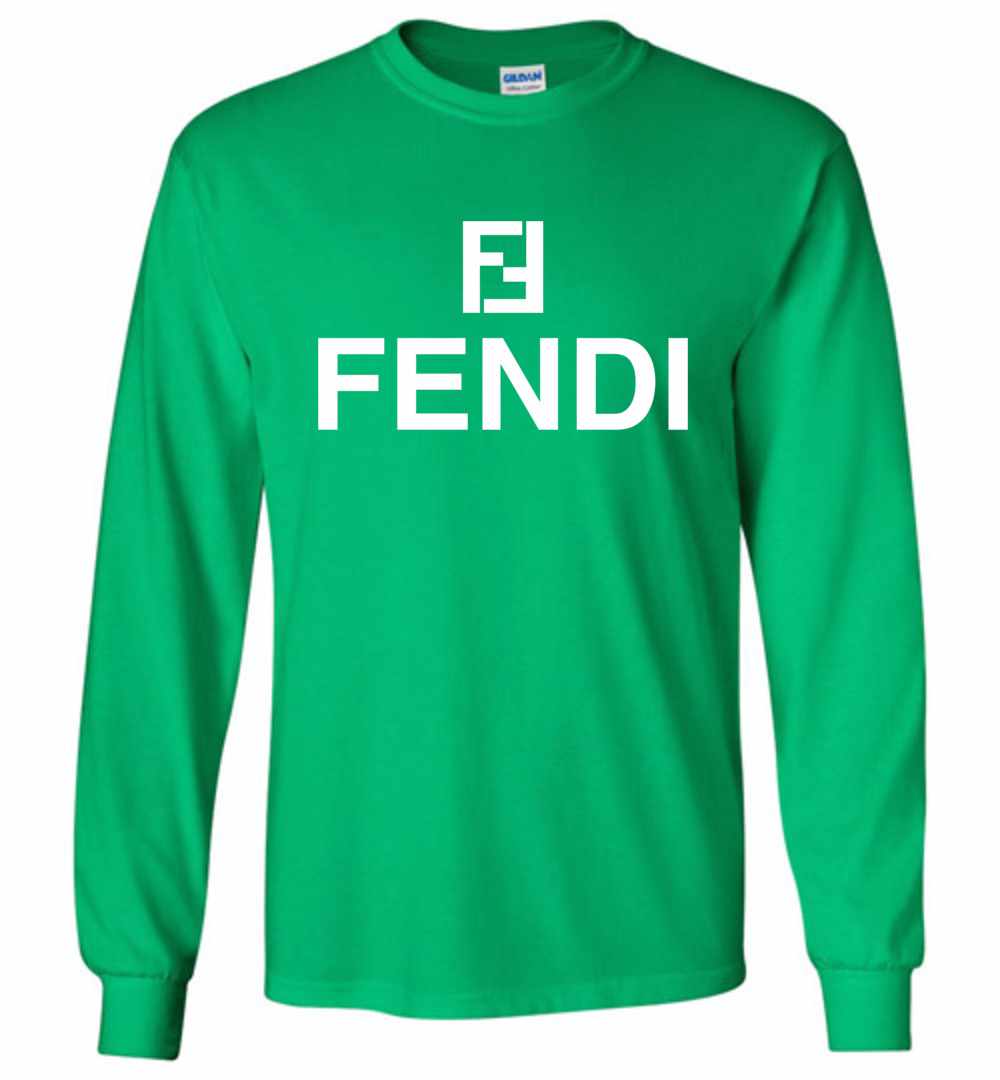Fendi Logo Long Sleeve T-Shirt