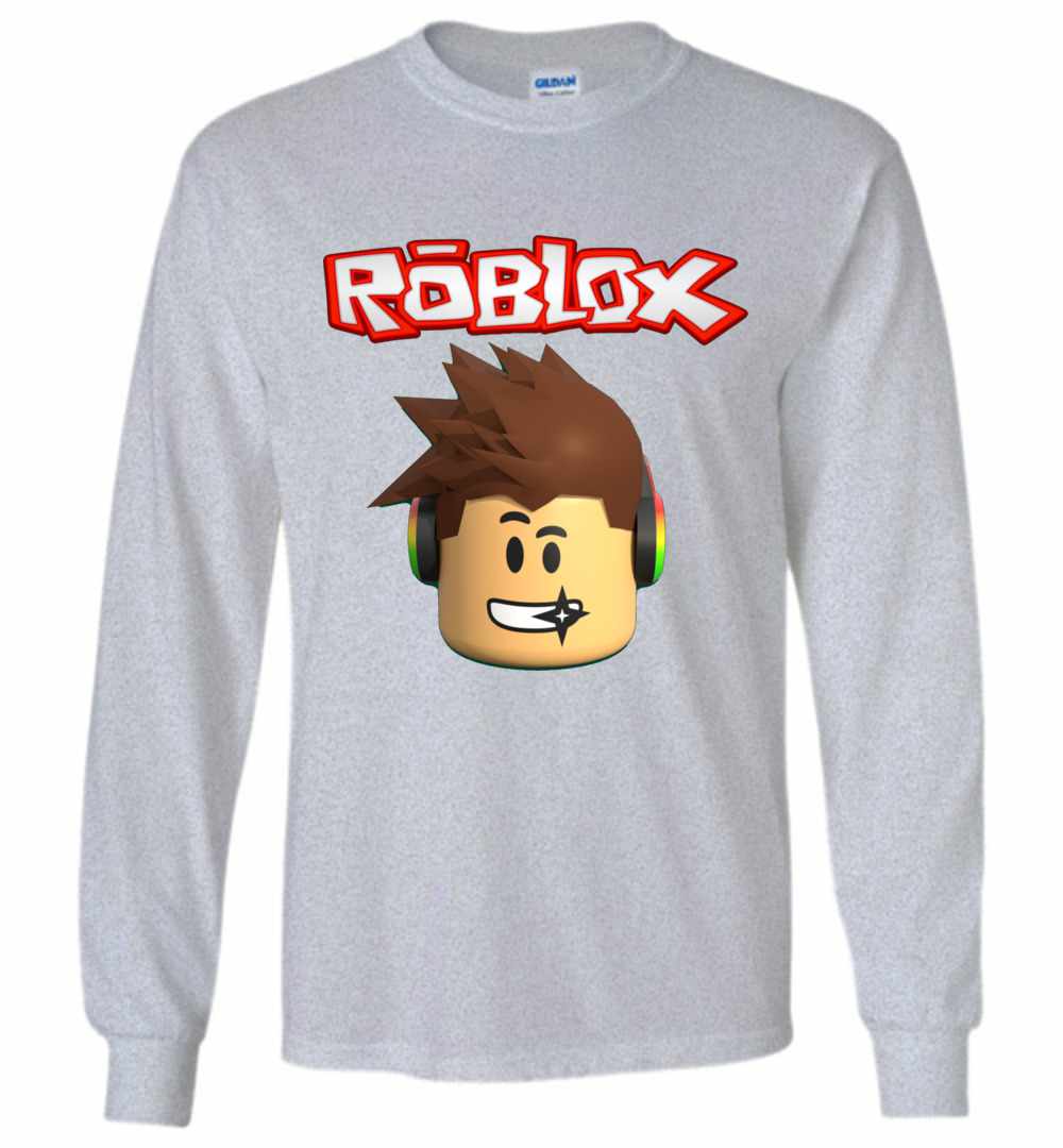 Roblox Character Head Long Sleeve T-Shirt - InkTee Store