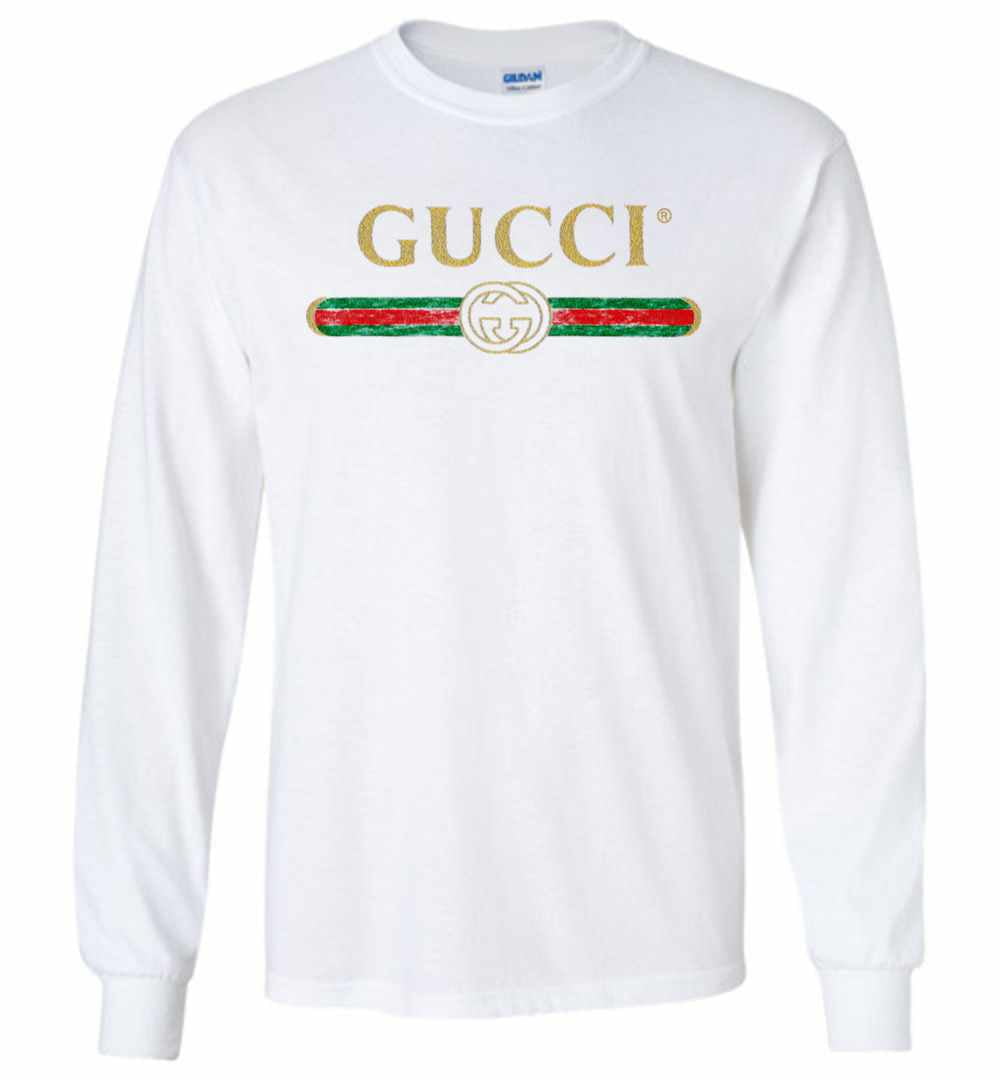 gucci logo t shirt long sleeve