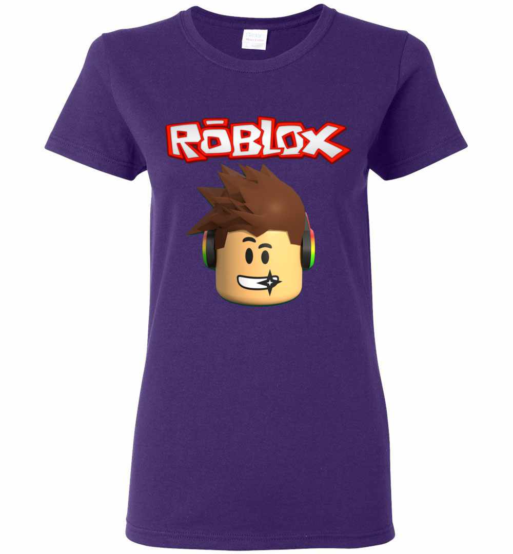 Roblox Character Head Women S T Shirt - womens funny roblox character head video game graphic t