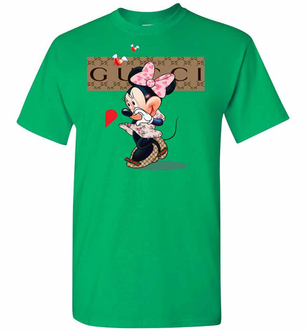 Couple Gucci Minnie Mouse Valentine's Men's T-Shirt - InkTee Store