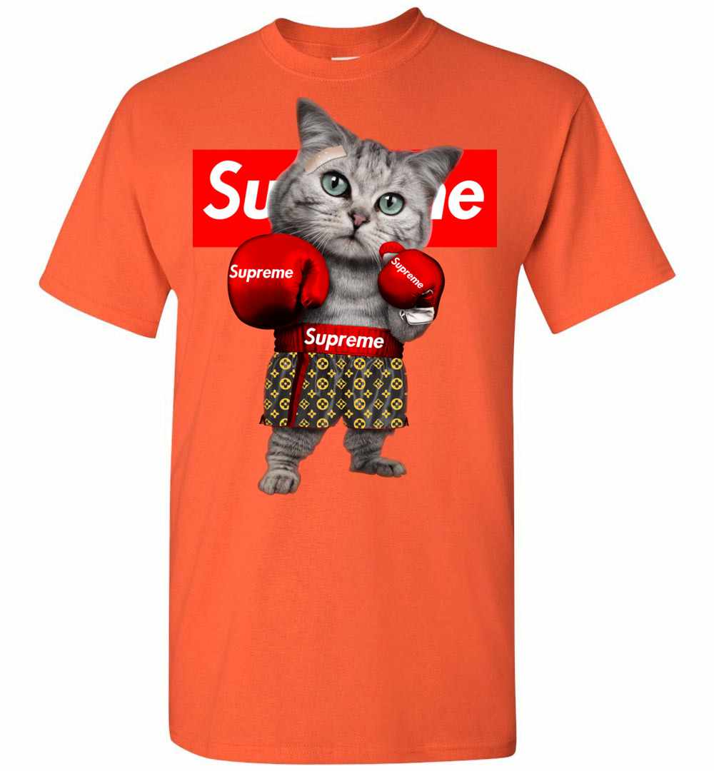 supreme t shirt with cat