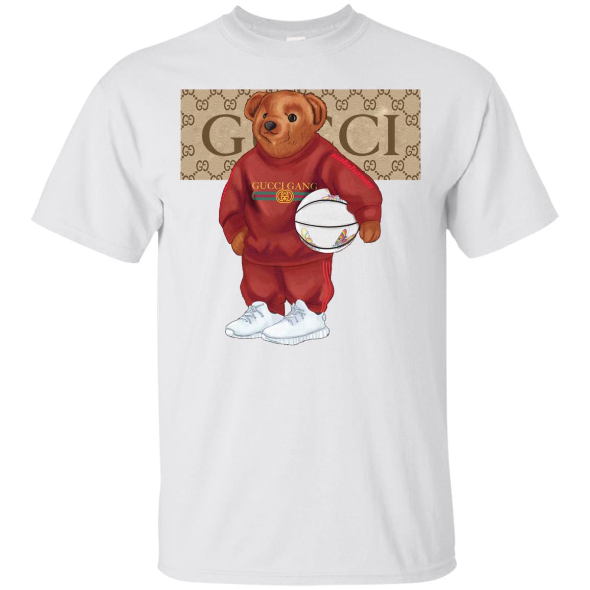 gucci t shirt with teddy bear