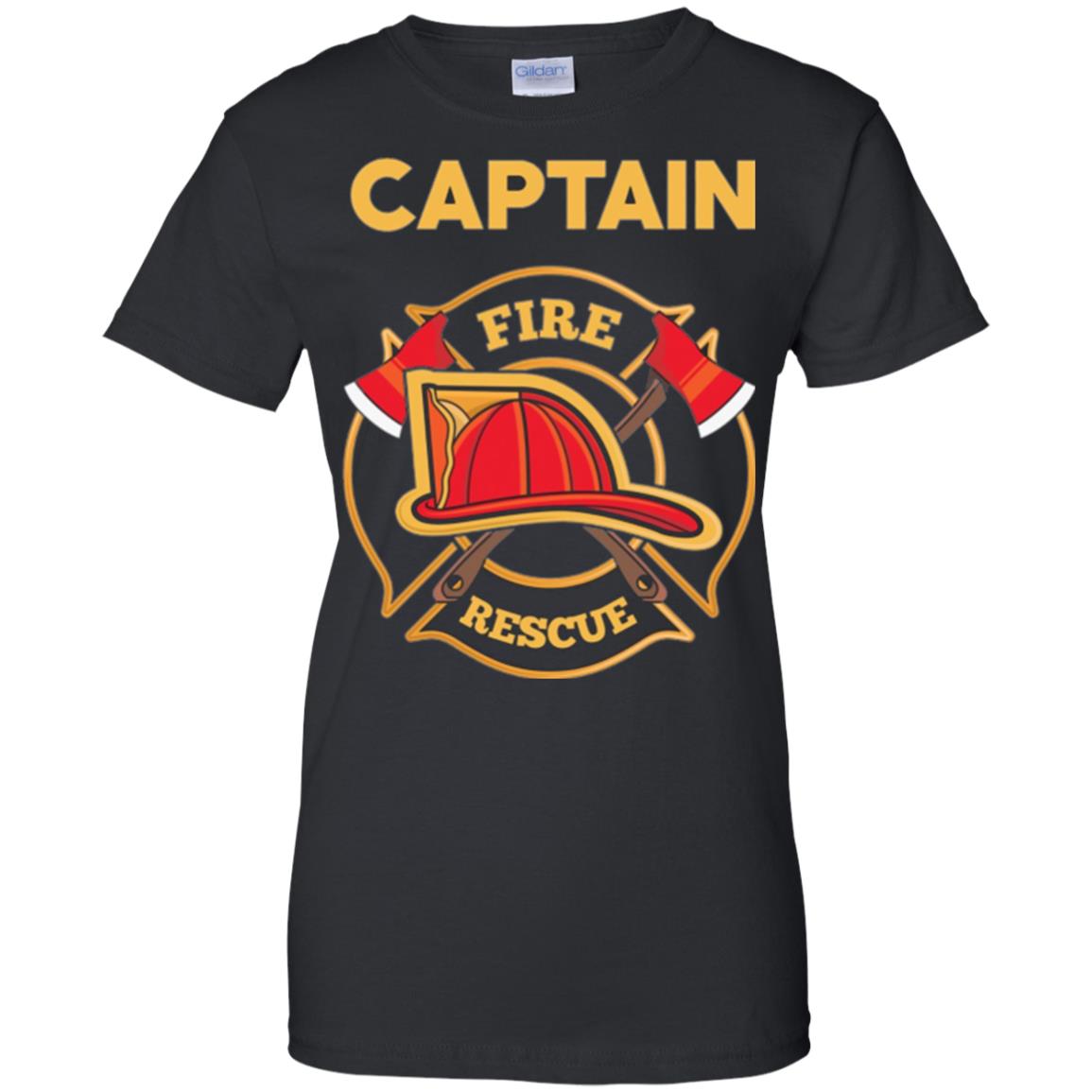 Fire Rescue Captain Department Firefighters Firemen Women’s T-Shirt