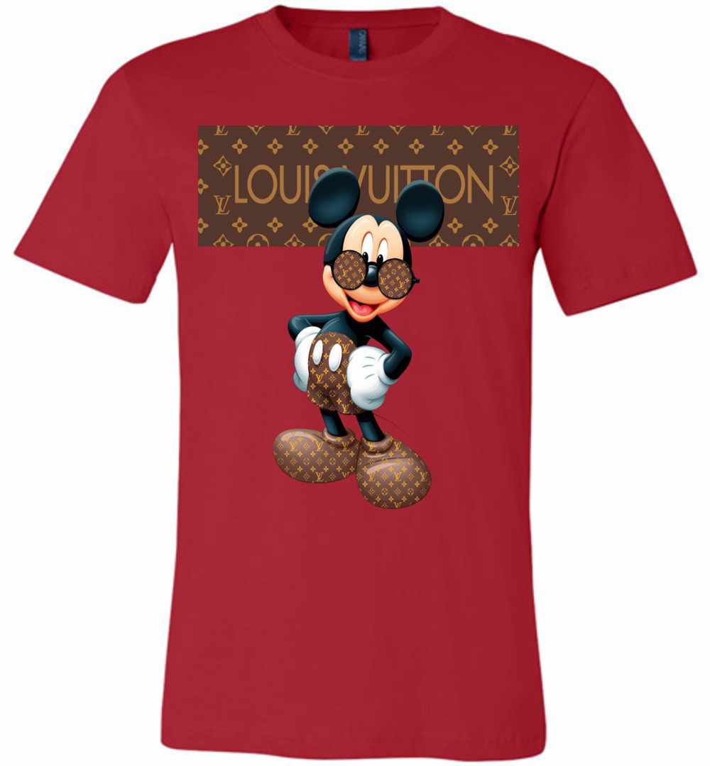 Louis Vuitton Stripe Mickey Mouse Stay Stylish Premium T-shirt