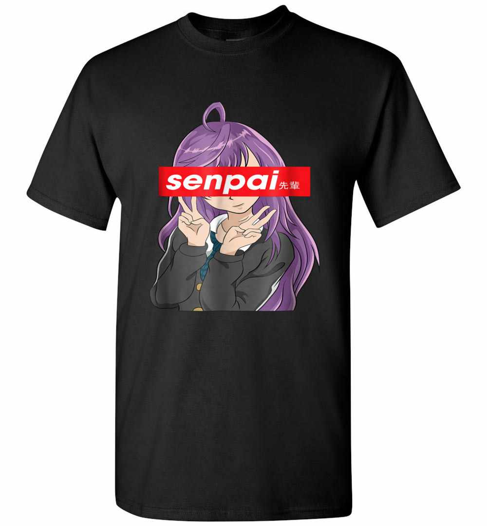 Japanese Anime Girl- Notice Me Senpai Men's T-shirt