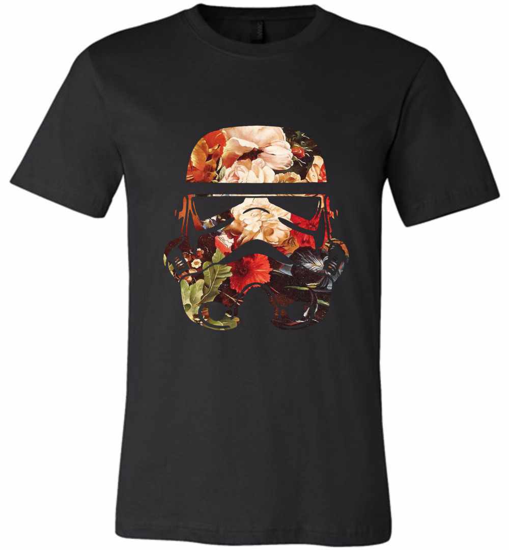Star Wars Floral Print Stormtrooper Premium T-shirt