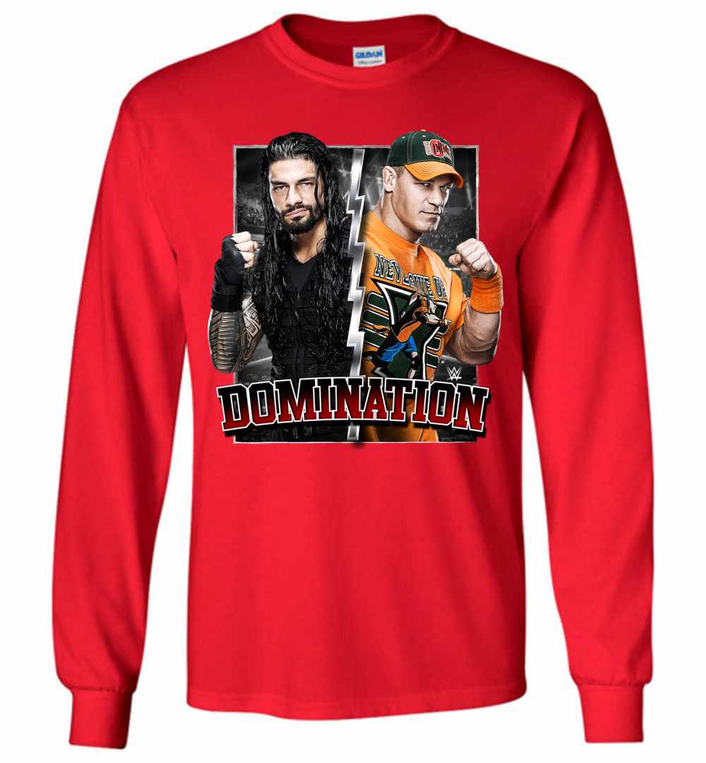 Roman Reigns Meets John Cena Domination Long Sleeve T-shirt - InkTee Store