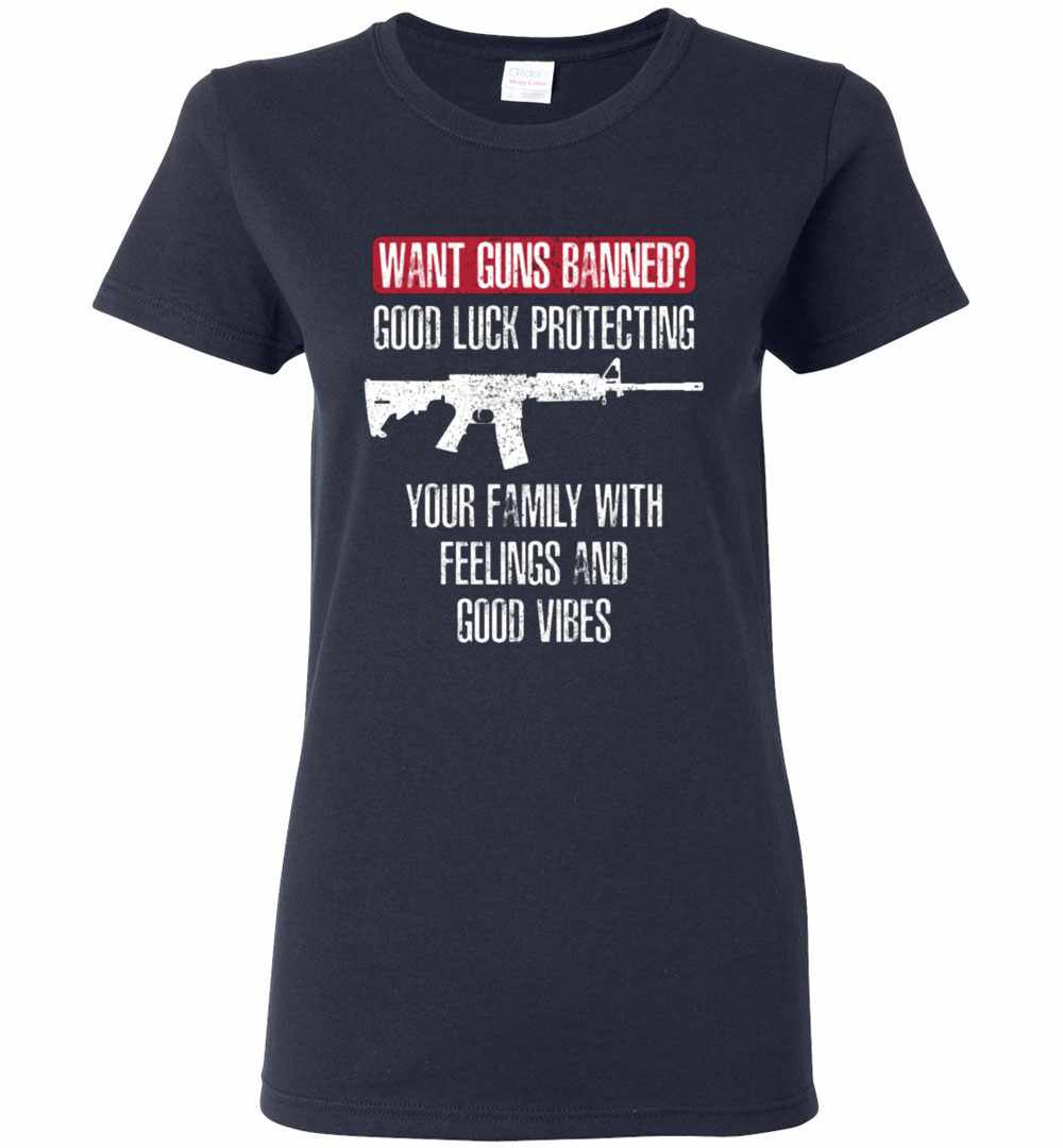 Guns 2nd Amendment Right to Bear  Juniors V-neck T-shirt Details about  / Criss Crossing AK-47s