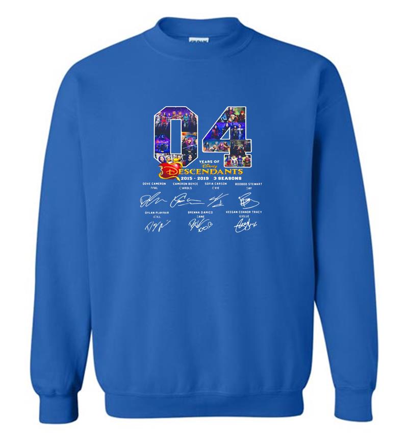 Inktee Store - 04Th Years Of Disney Descendants 2015-2019 Signature Sweatshirt Image