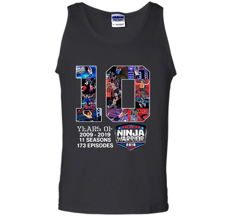 Inktee Store - 10Th Years Of American Ninja Warrior 2009-2019 Mens Tank Top Image