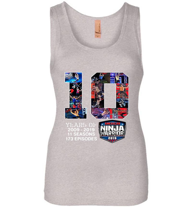 Inktee Store - 10Th Years Of American Ninja Warrior 2009-2019 Womens Jersey Tank Top Image