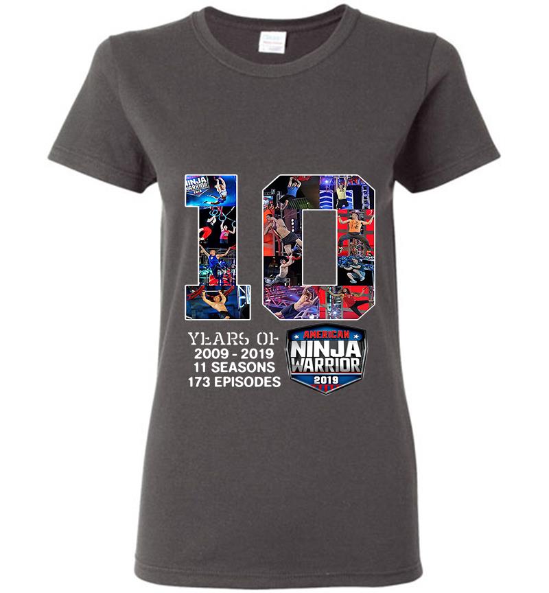 Inktee Store - 10Th Years Of American Ninja Warrior 2009-2019 Womens T-Shirt Image