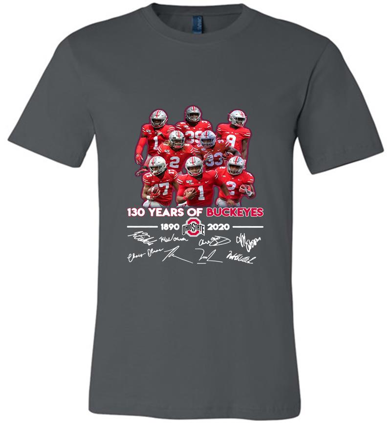 130th Years Of Ohio State Buckeyes 1890-2020 Signature Premium T-shirt