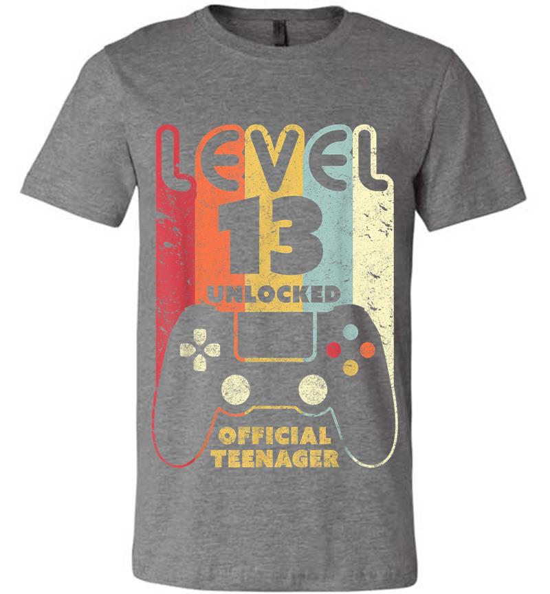 Inktee Store - 13Th Birthday . Level 13 Unlocked, Official Nager Premium T-Shirt Image