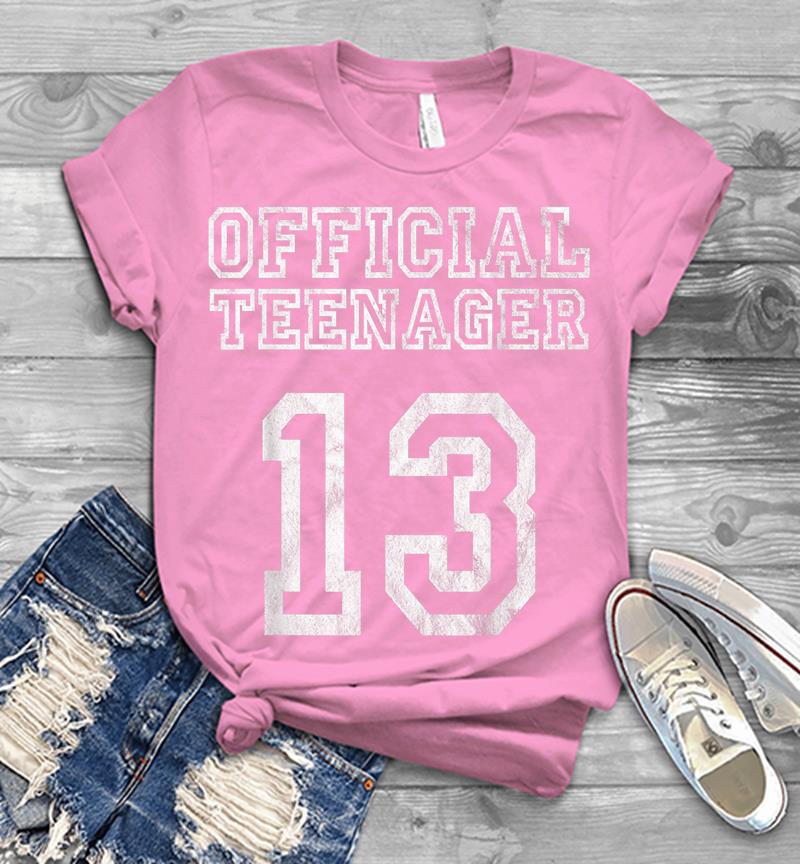Inktee Store - 13Th Birthday Official Nager 13 Years Old Girl Mens T-Shirt Image