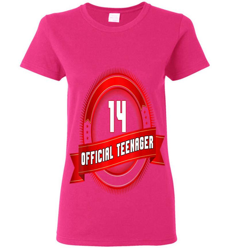 Inktee Store - 14Th Birthday Official Nager 14 Years Old Womens T-Shirt Image