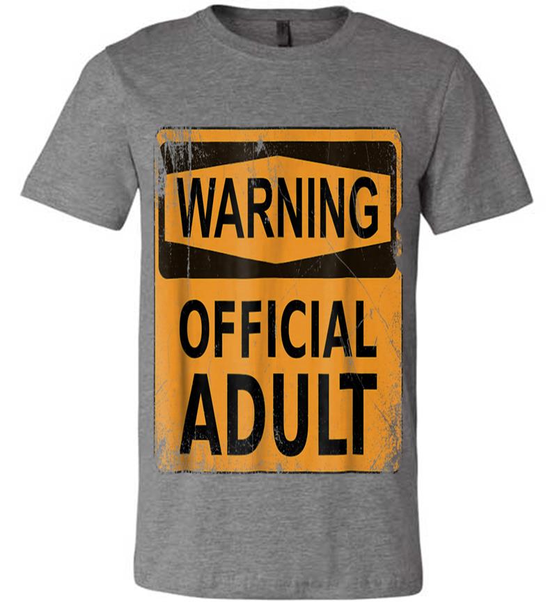 Inktee Store - 18Th Birthday S Warning Official Adult Funny Premium T-Shirt Image