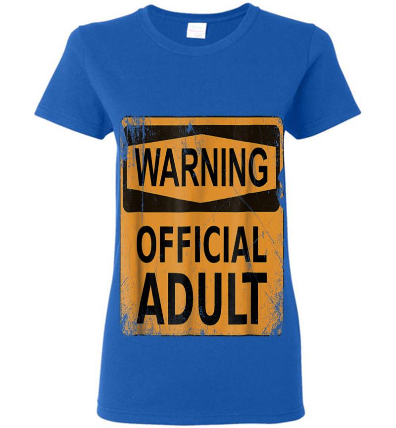Inktee Store - 18Th Birthday S Warning Official Adult Funny Womens T-Shirt Image