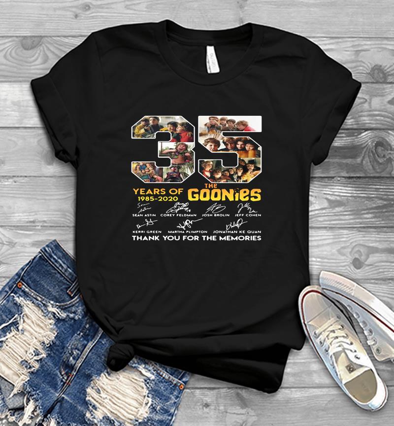 35Th Years Of The Goonies 1985-2020 Signature Mens T-Shirt