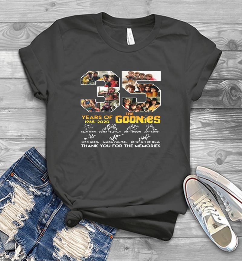 Inktee Store - 35Th Years Of The Goonies 1985-2020 Signature Mens T-Shirt Image