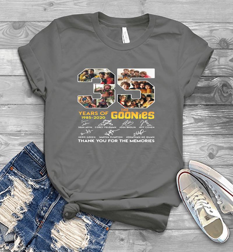 Inktee Store - 35Th Years Of The Goonies 1985-2020 Signature Mens T-Shirt Image