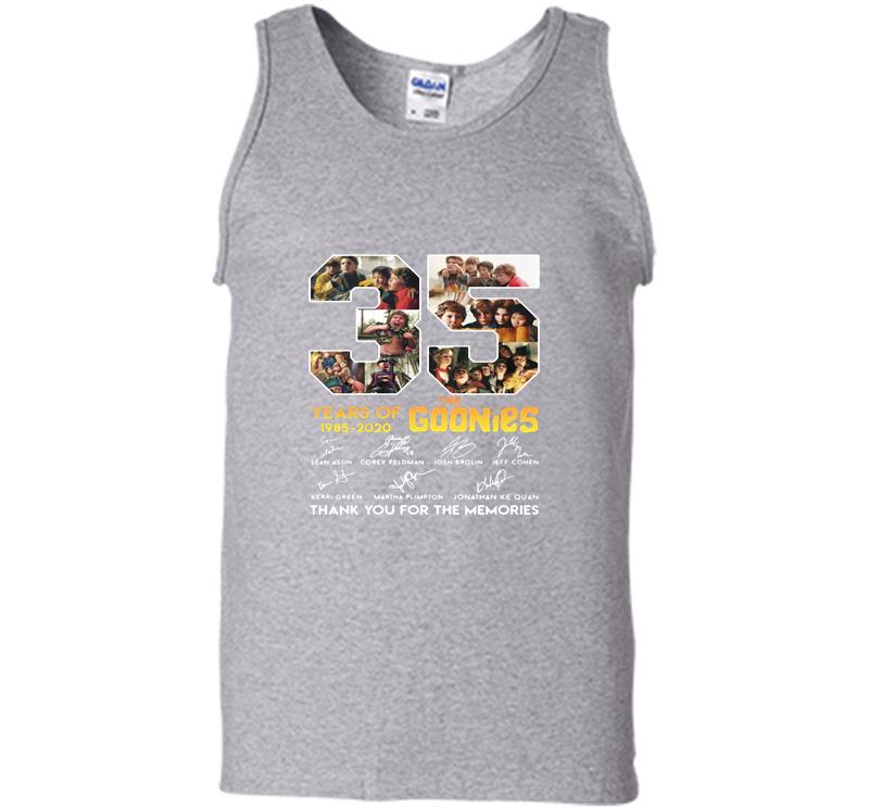 Inktee Store - 35Th Years Of The Goonies 1985-2020 Signature Mens Tank Top Image