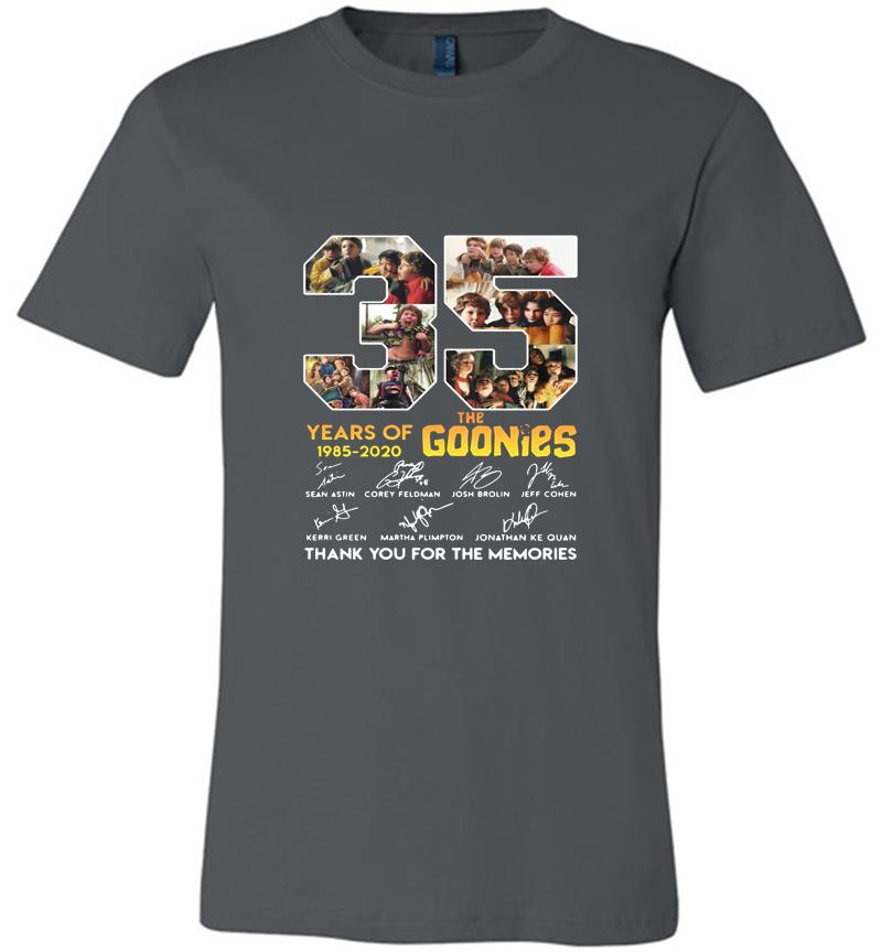 35th Years Of The Goonies 1985-2020 Signature Premium T-shirt